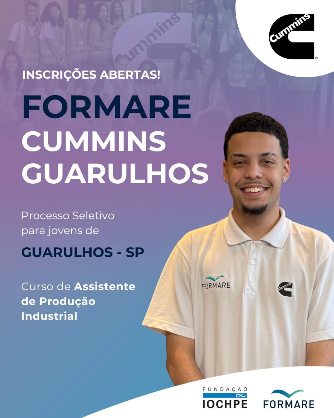 Processo Seletivo Formare – Cummins Guarulhos